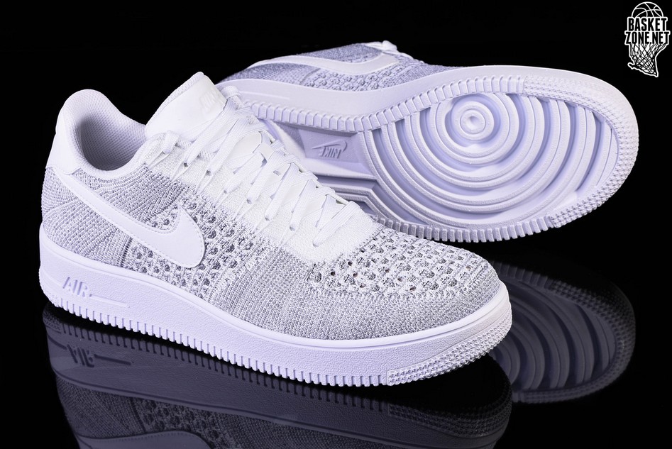 air force 1 flyknit low grey