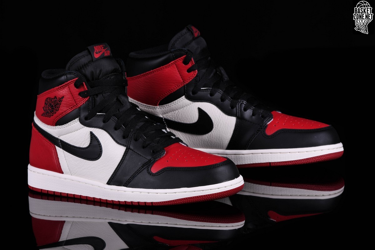 NIKE AIR JORDAN 1 RETRO HIGH OG BRED TOE BG price €182.50