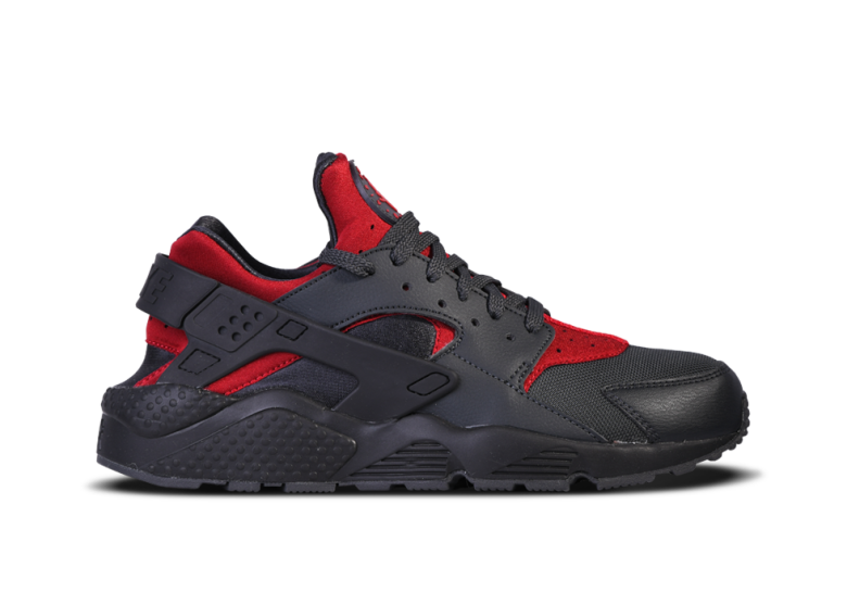 Nike huarache negras outlet con rojo