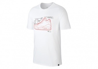 NIKE AIR JORDAN AJ 3 TEE WHITE