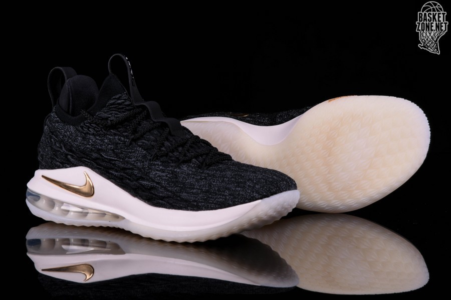 nike lebron 15 low black and gold