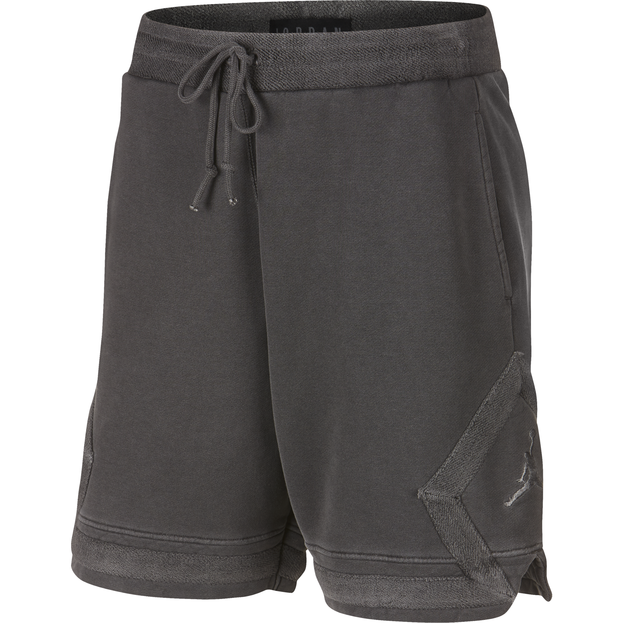 NIKE AIR JORDAN WASHED DIAMOND FLEECE SHORTS BLACK