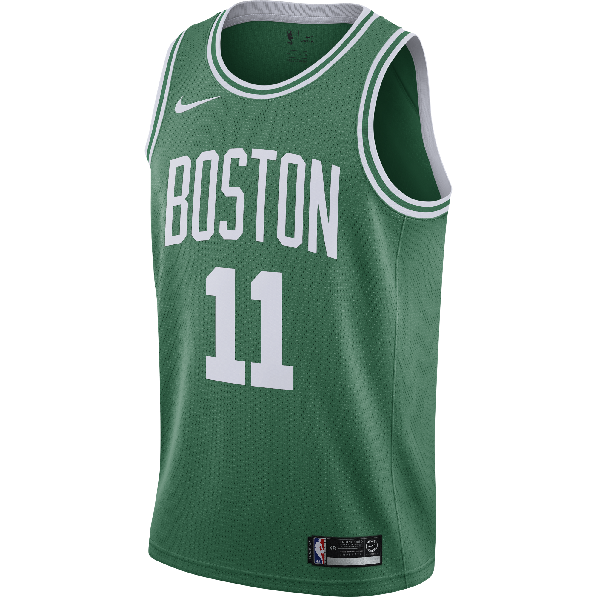 NIKE NBA BOSTON CELTICS KYRIE IRVING ROAD SWINGMAN JERSEY CLOVER