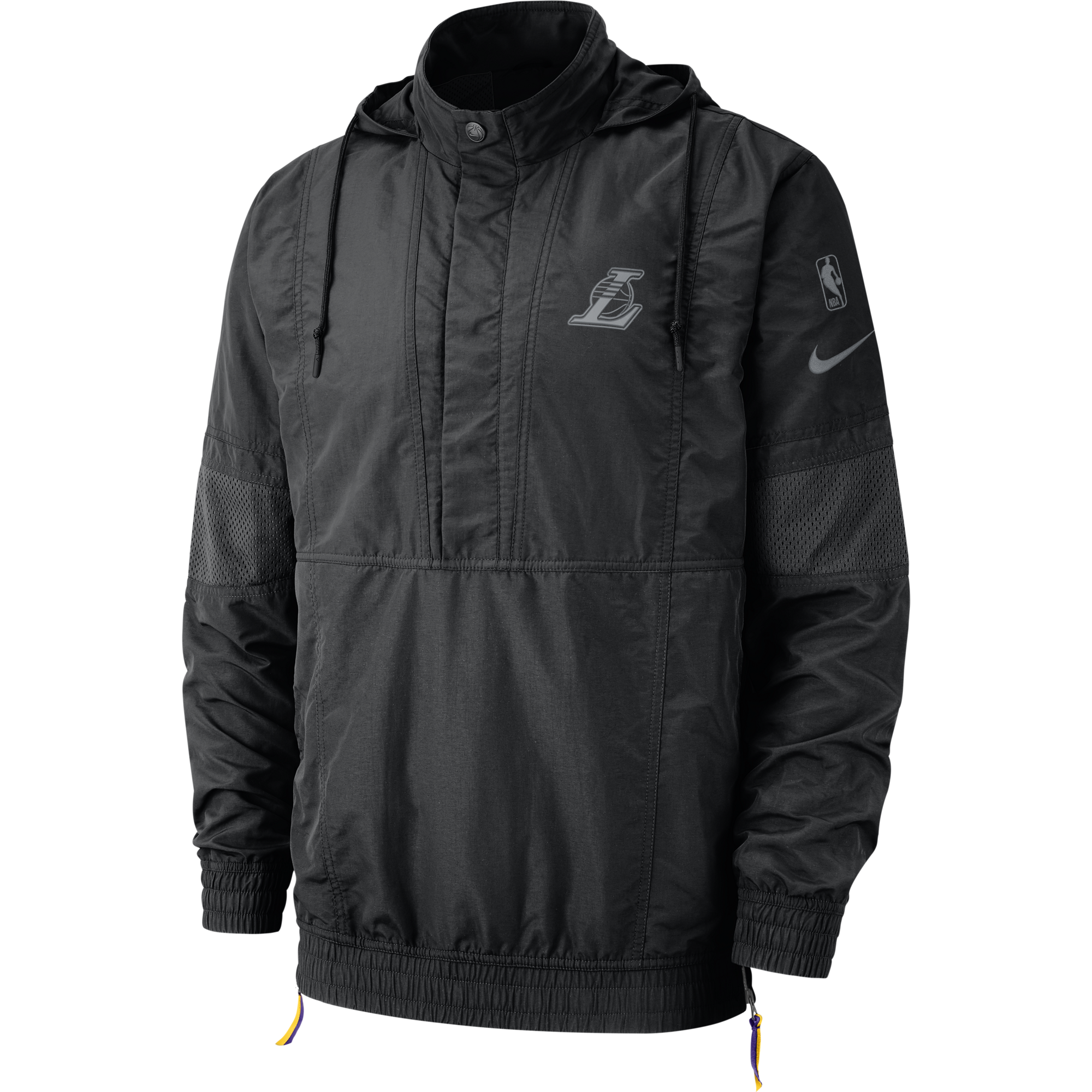 NIKE NBA LOS ANGELES LAKERS COURTSIDE JACKET BLACK