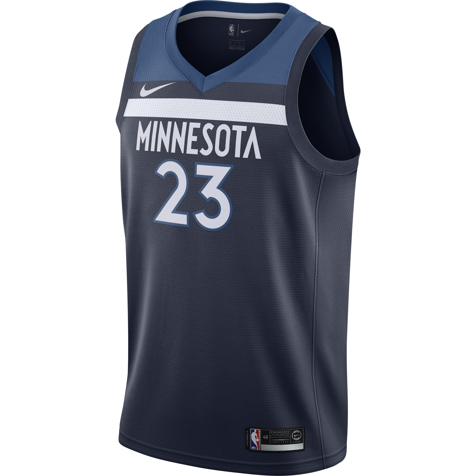 NIKE NBA MINNESOTA TIMBERWOLVES JIMMY BUTLER ROAD SWINGMAN JERSEY COLLEGE NAVY