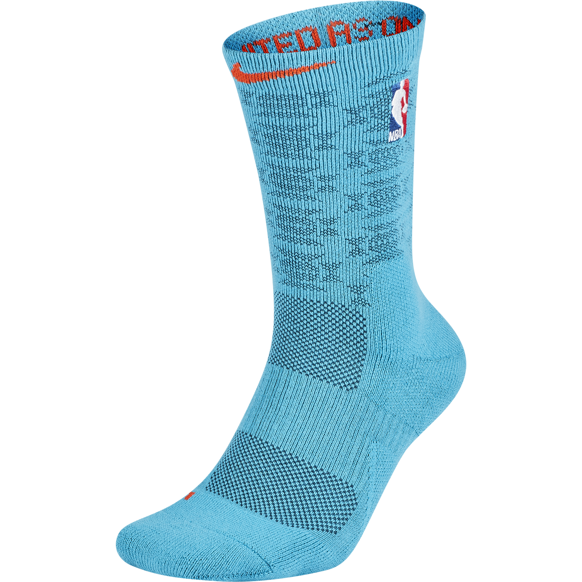 NIKE NBA OKLAHOMA CITY THUNDER ELITE CREW DARK TURQUOISE