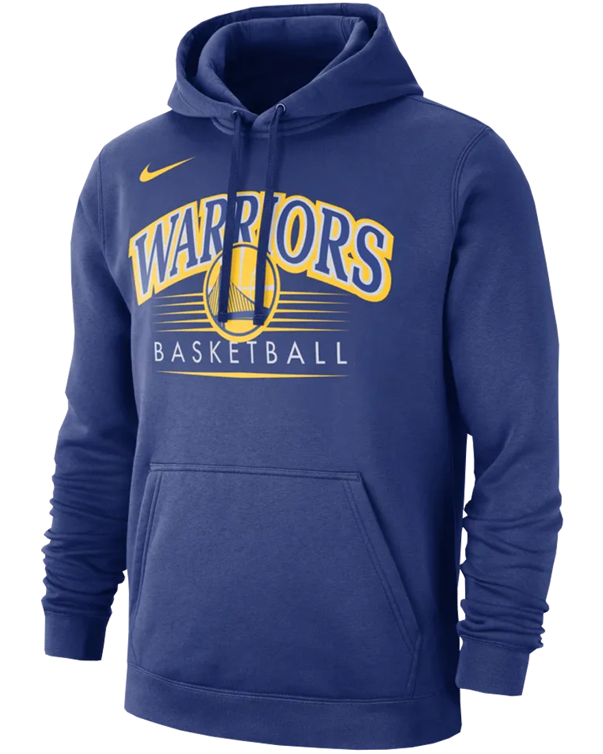 NIKE NBA GOLDEN STATE WARRIORS CREST HOODY RUSH BLUE