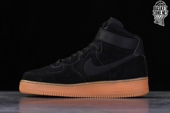 nike air force one black suede