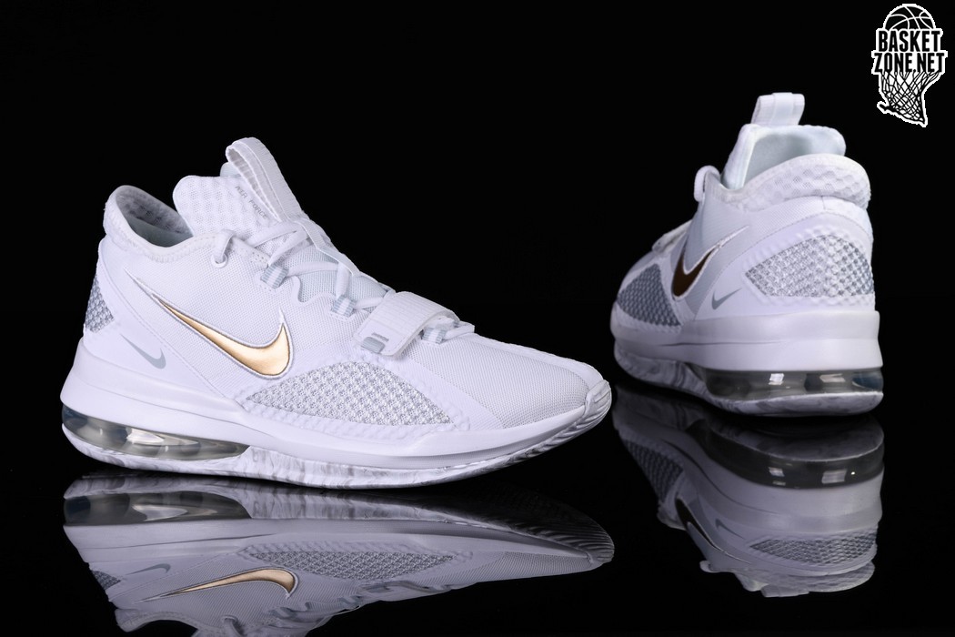 nike air force max low white gold