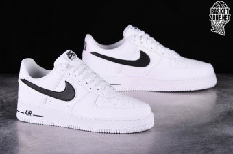 nike air force one white black swoosh