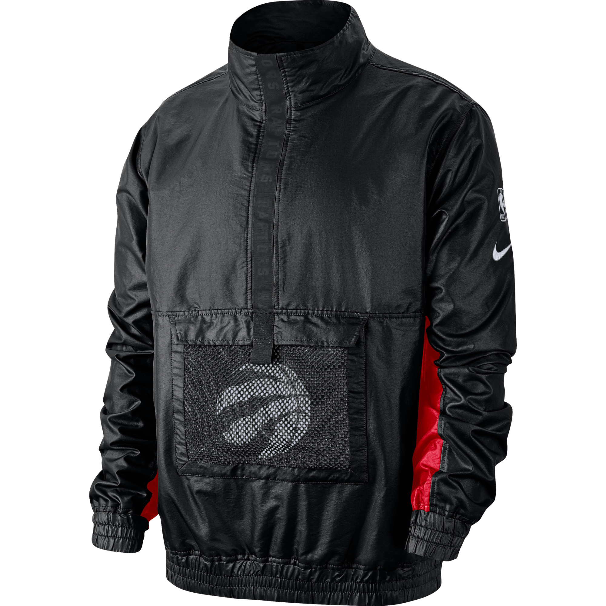 NIKE NBA TORONTO RAPTORS LIGHTWEIGT COURTSIDE JACKET BLACK