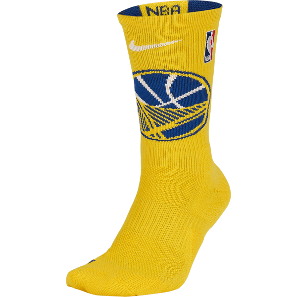 NIKE NBA GOLDEN STATE WARRIORS ELITE CREW SOCKS AMARILLO