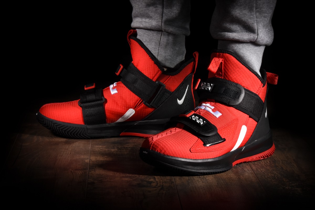 lebron soldier 13 red and black