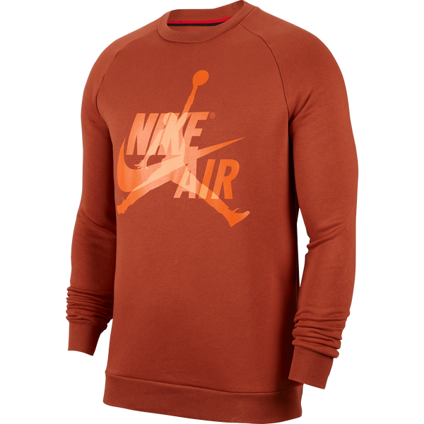 NIKE AIR JORDAN JUMPMAN CLASSICS CREW DARK RUSSET