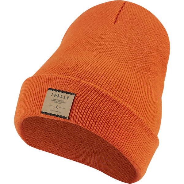 NIKE AIR JORDAN UTILITY CUFFED BEANIE BRILLIANT ORANGE