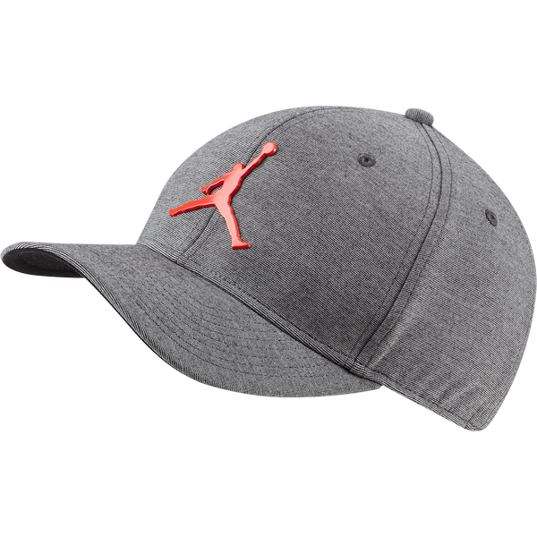 NIKE AIR JORDAN CLASSIC99 METAL JUMPMAN CAP BLACK HEATHER