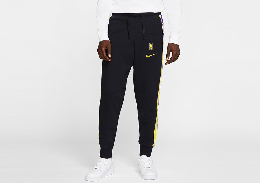 White Nike NBA LA Lakers Showtime Track Pants