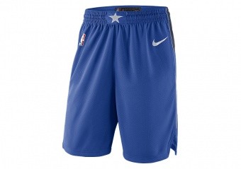 NIKE NBA DALLAS MAVERICKS SWINGMAN ROAD SHORTS GAME ROYAL