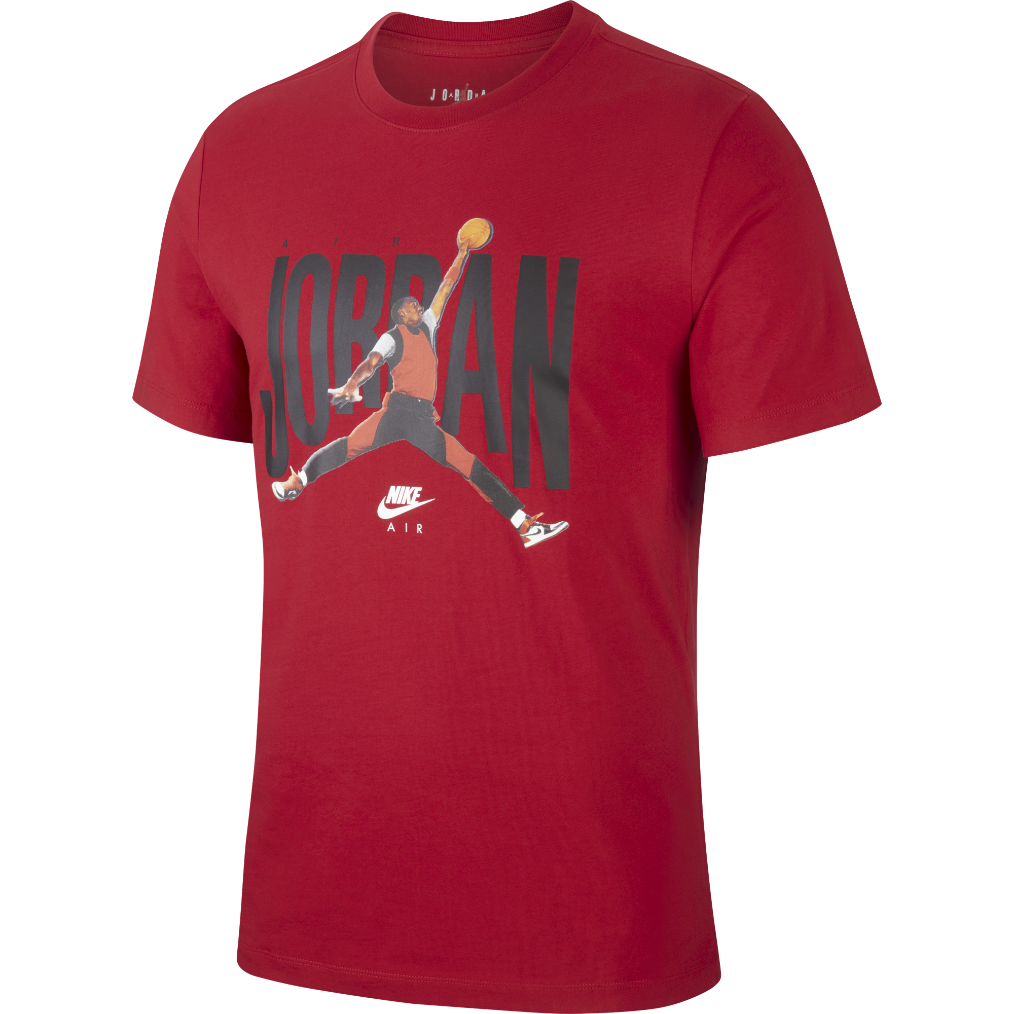 NIKE AIR JORDAN CREW TEE GYM RED