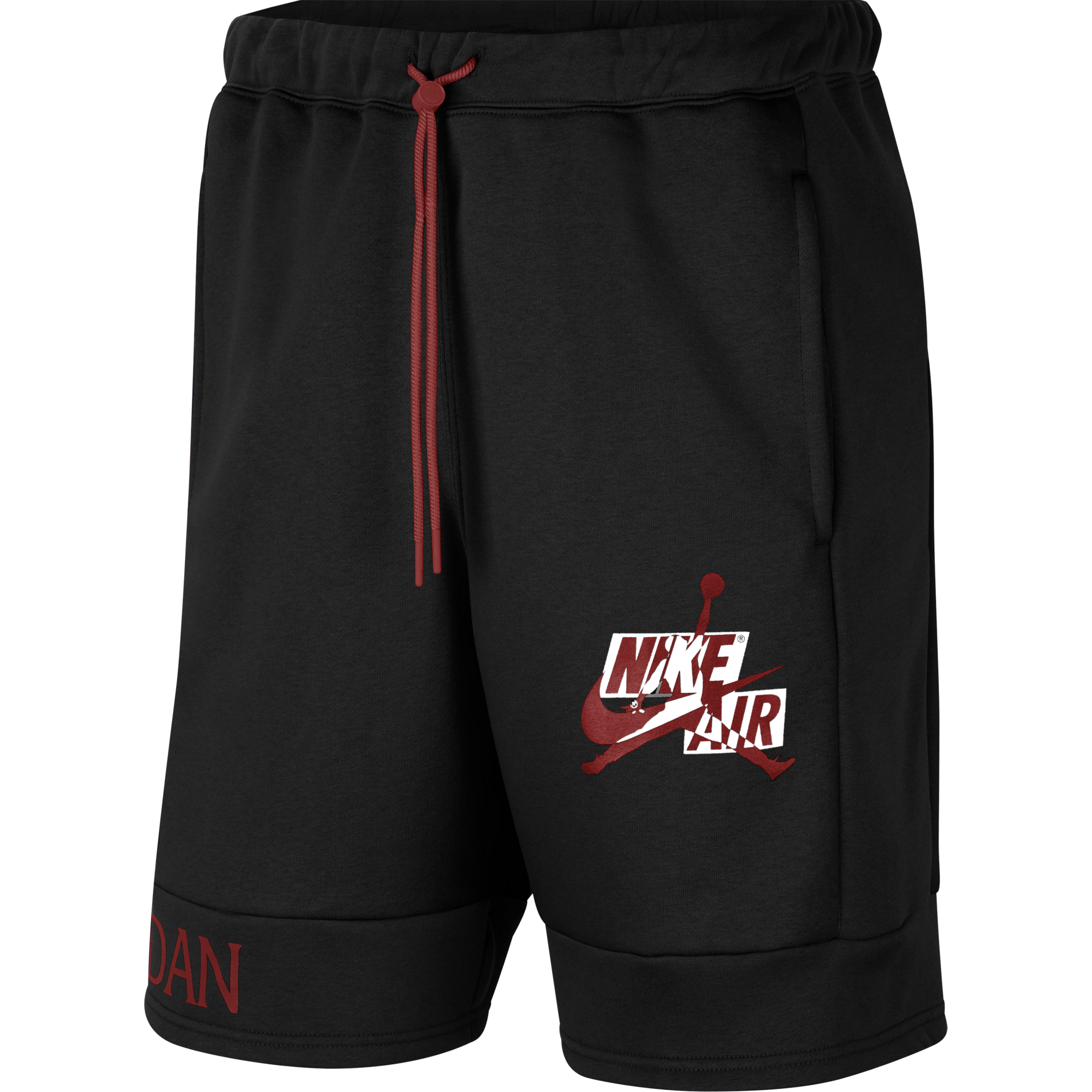 NIKE AIR JORDAN JUMPMAN FLEECE SHORTS BLACK