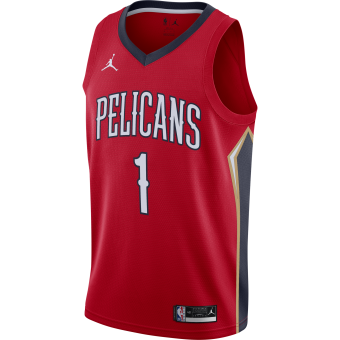 NIKE NBA NEW ORLEANS PELICANS ZION WILLIAMSON CITY EDITION SWINGMAN JERSEY  WHITE for £80.00