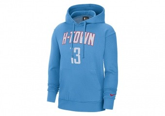 NIKE NBA HOUSTON ROCKETS JAMES HARDEN CITY EDITION ESSENTIAL PULLOVER HOODIE COAST