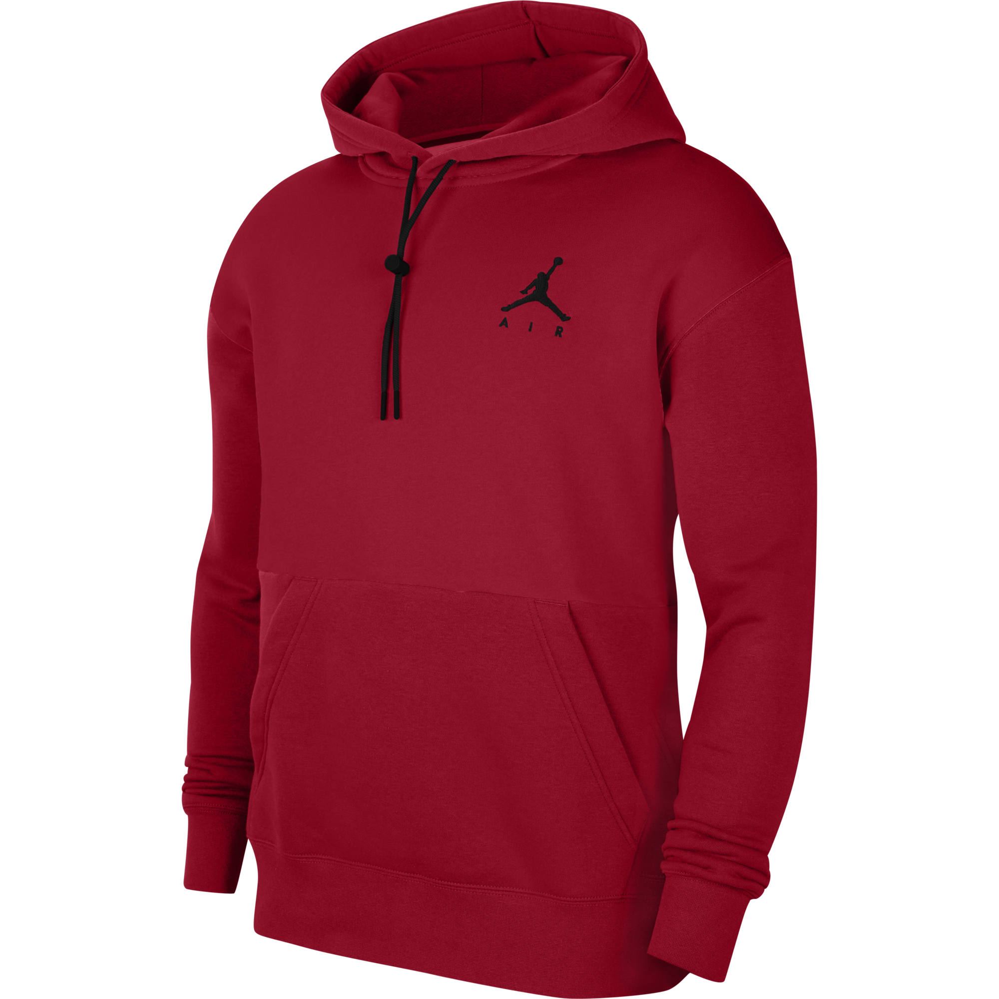 NIKE AIR JORDAN JUMPMAN AIR FLEECE PULLOVER HOODIE GYM RED