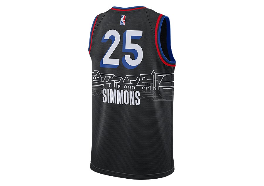 NIKE NBA PHILADELPHIA 76ERS BEN SIMMONS EDITION SWINGMAN JERSEY BLACK por €85,00 Basketzone.net