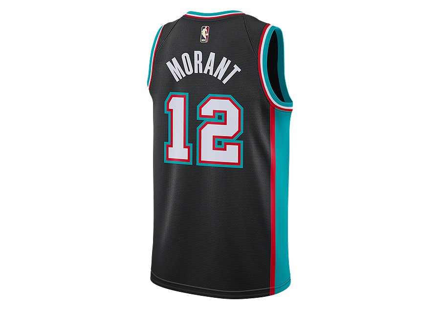 Klasik Ja Morant 12 Memphis Grizzlies Black NBA Basketball Jersey Singlet  Baju Clothes Shirt 篮球衣