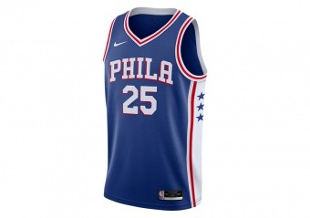 NIKE NBA PHILADELPHIA 76ERS BEN SIMMONS ICON EDITION JERSEY RUSH BLUE