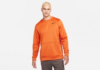 NIKE THERMA CREW LONG SLEEVE TOP SPORT SPICE