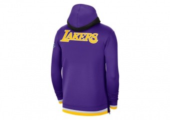 Los Angeles Lakers Nike Half Zip Coaches Top - Field Purple - Mens