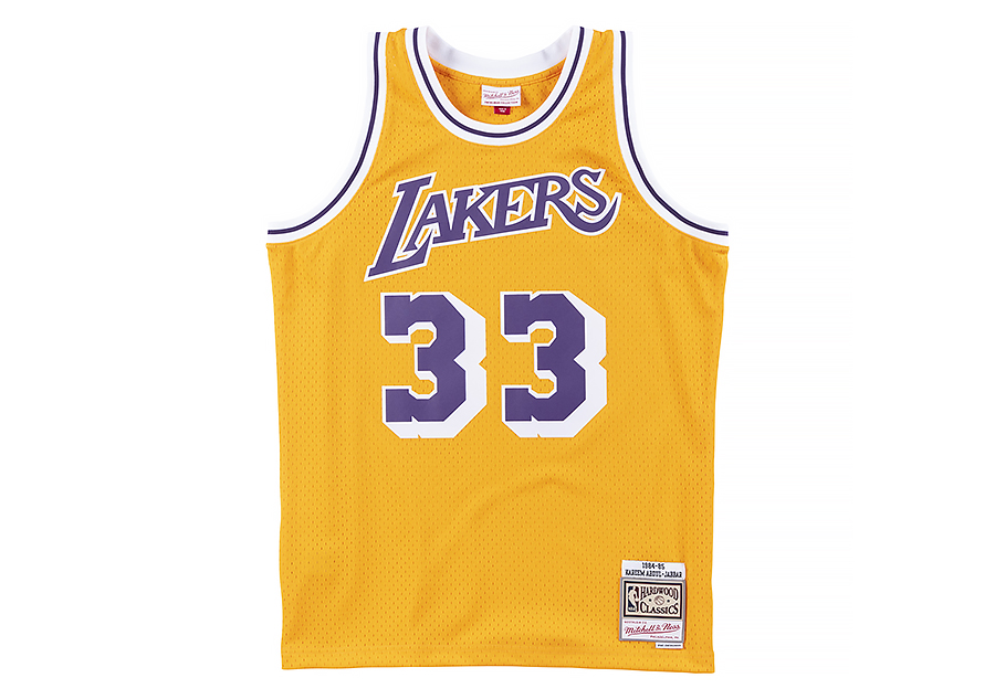 MITCHELL NESS NBA SWINGMAN JERSEY LOS ANGELES LAKERS KAREEM