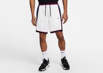 NIKE DRI-FIT DNA+ SHORTS WHITE