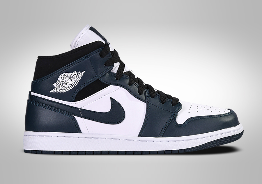 Air jordan 1 online mid grijs wit zwart