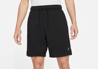 black jordan fleece shorts