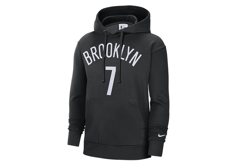 NIKE NBA BROOKLYN NETS KEVIN DURANT FLEECE ESSENTIAL BLACK