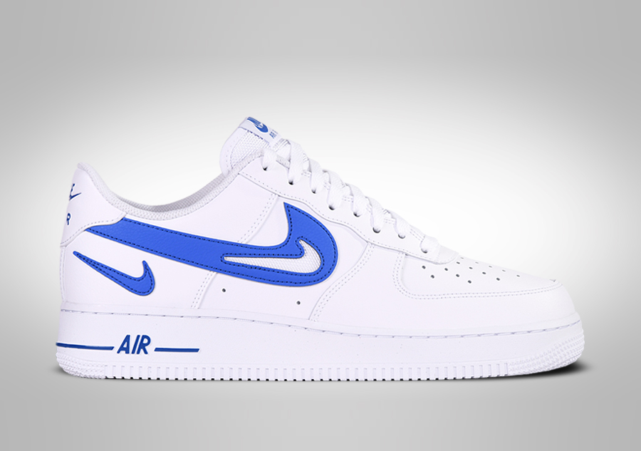 NIKE AIR FORCE 1 LOW '07 FM CUT OUT SWOOSH WHITE BLUE voor €92,50 ...