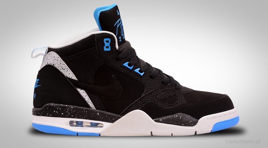 NIKE AIR FLIGHT '13 MID BLACK PHOTO BLUE